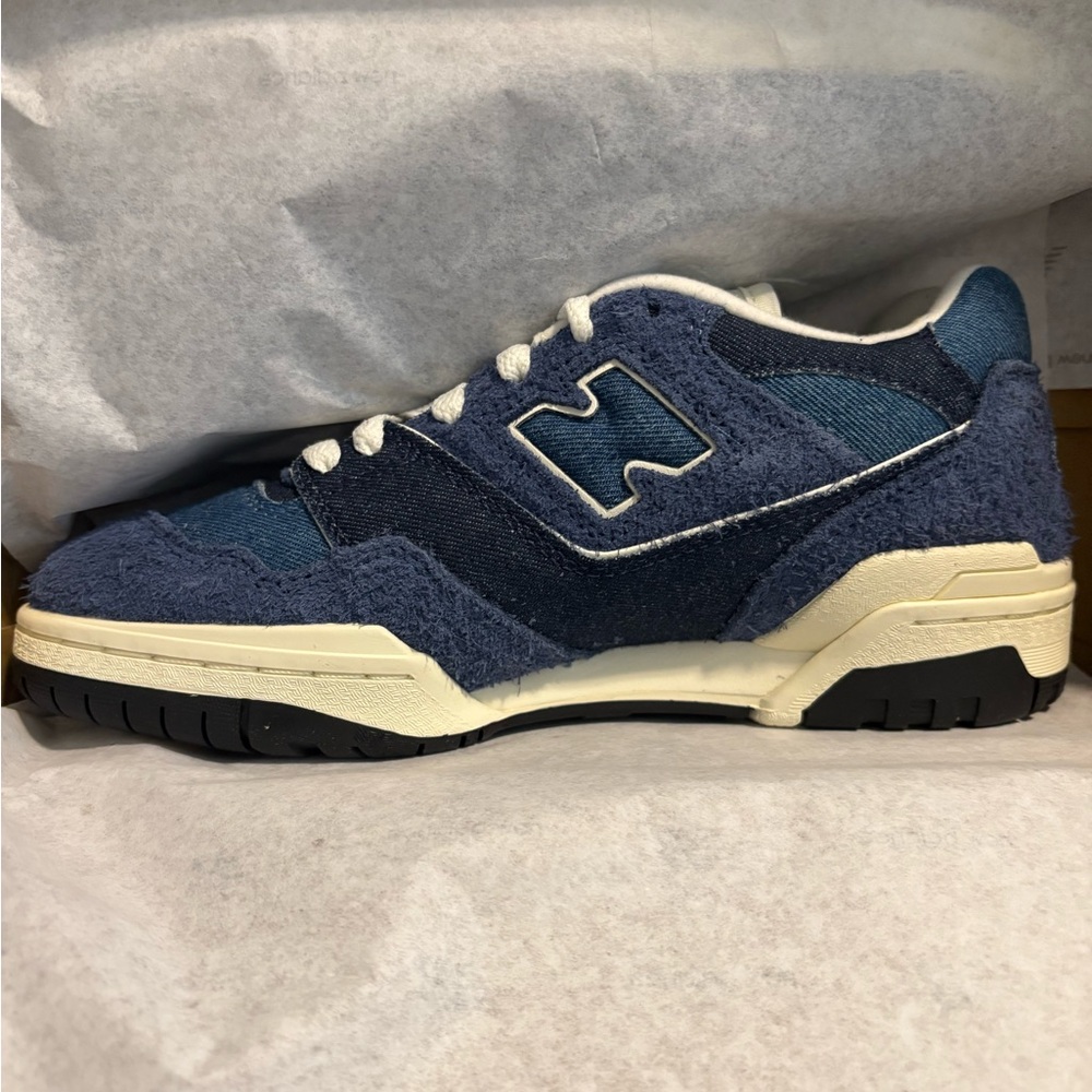 New Balance Women's 550 Denim Blue Casual Sneakers - Picture 6 of 10